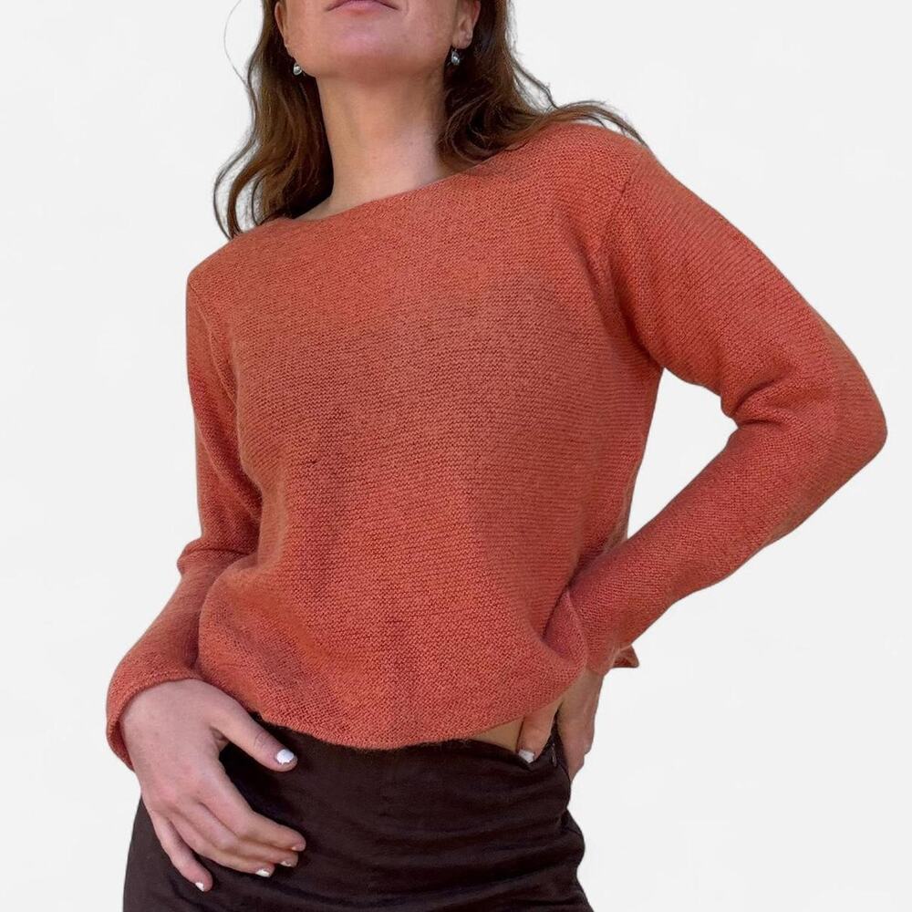Vintage eileen fisher mohair orange sweater